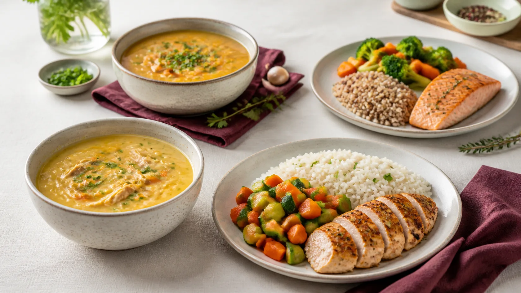 Sopas e refeições saudáveis Casa D'Ellas